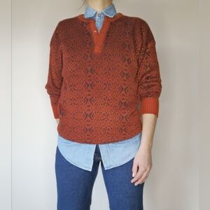 70s Henley Sweater